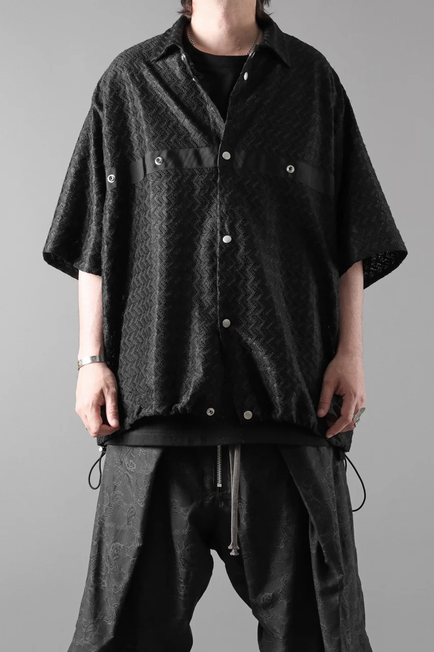 A.F ARTEFACT SNAPPED SQUEEZING SHIRT / SHADOW LACE (BLACK) - Image 35