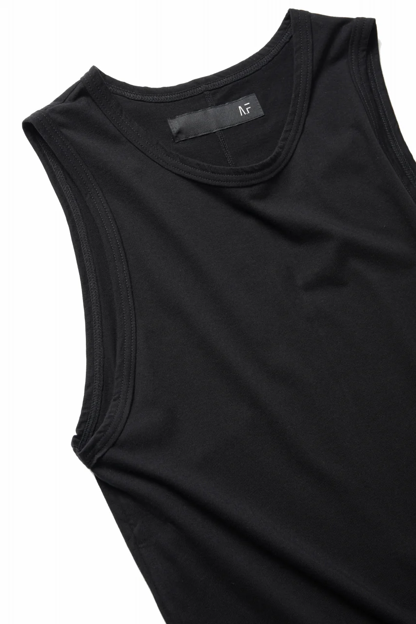 A.F ARTEFACT SQURECUT LONG TANK TOP (BLACK) - Image 8