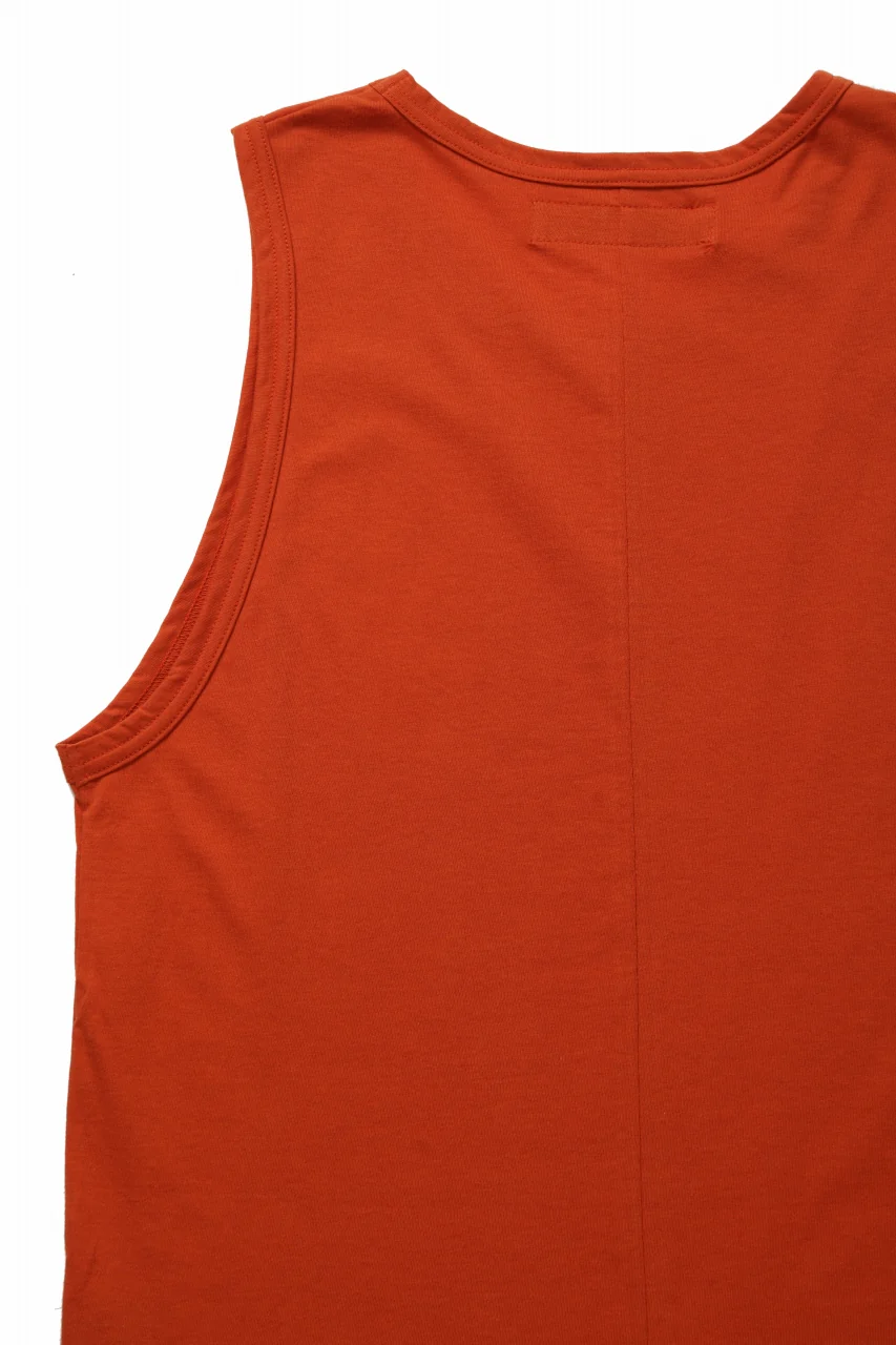 A.F ARTEFACT SQURECUT LONG TANK TOP (ORANGE) - Image 9