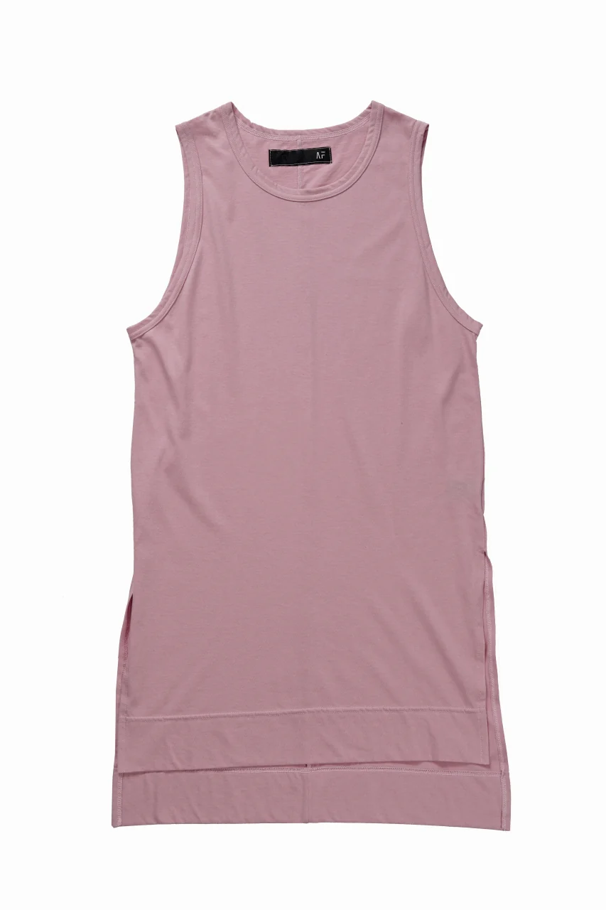 A.F ARTEFACT SQURECUT LONG TANK TOP (PINK)