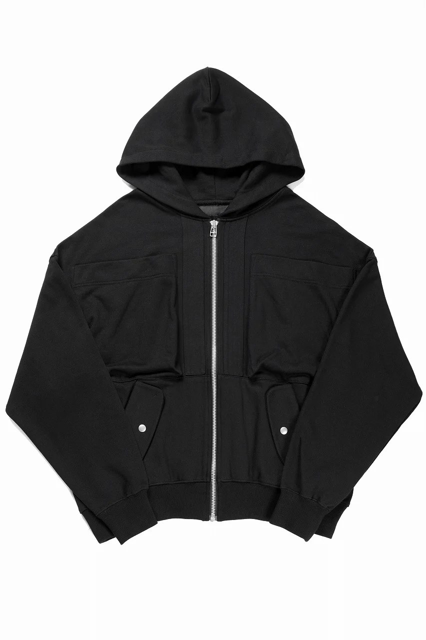 A.F ARTEFACT SWEAT ZIP HOODIE (BLACK) - Image 2