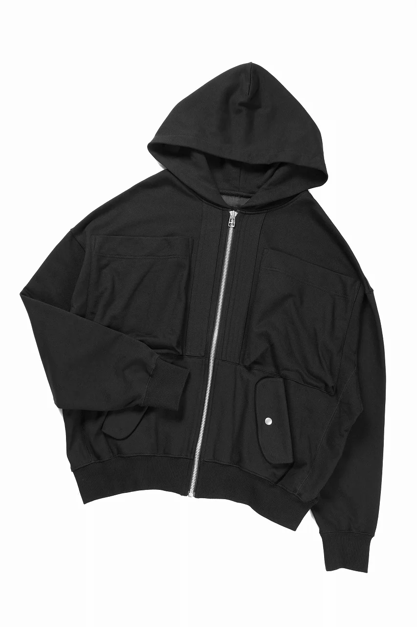 A.F ARTEFACT SWEAT ZIP HOODIE (BLACK) - Image 4