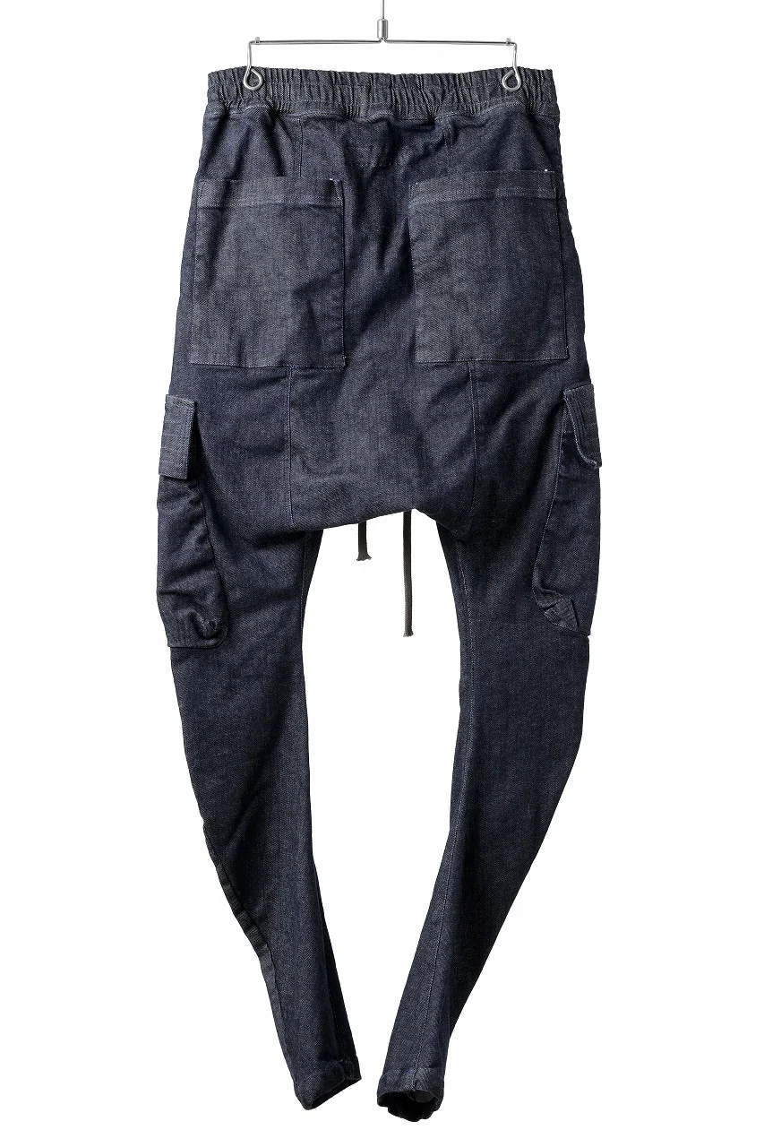 A.F ARTEFACT "tdc" DENIM SARROUEL CARGO SKINNY (BLUE) - Image 3