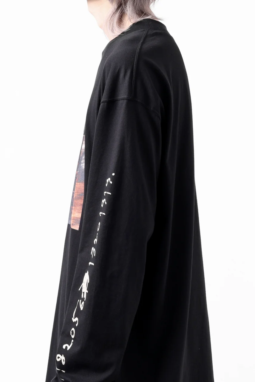 A.F ARTEFACT THICK-COLLAR BASIC L/S T-SHIRT / TYPE A PRINT (BLACK) - Image 26