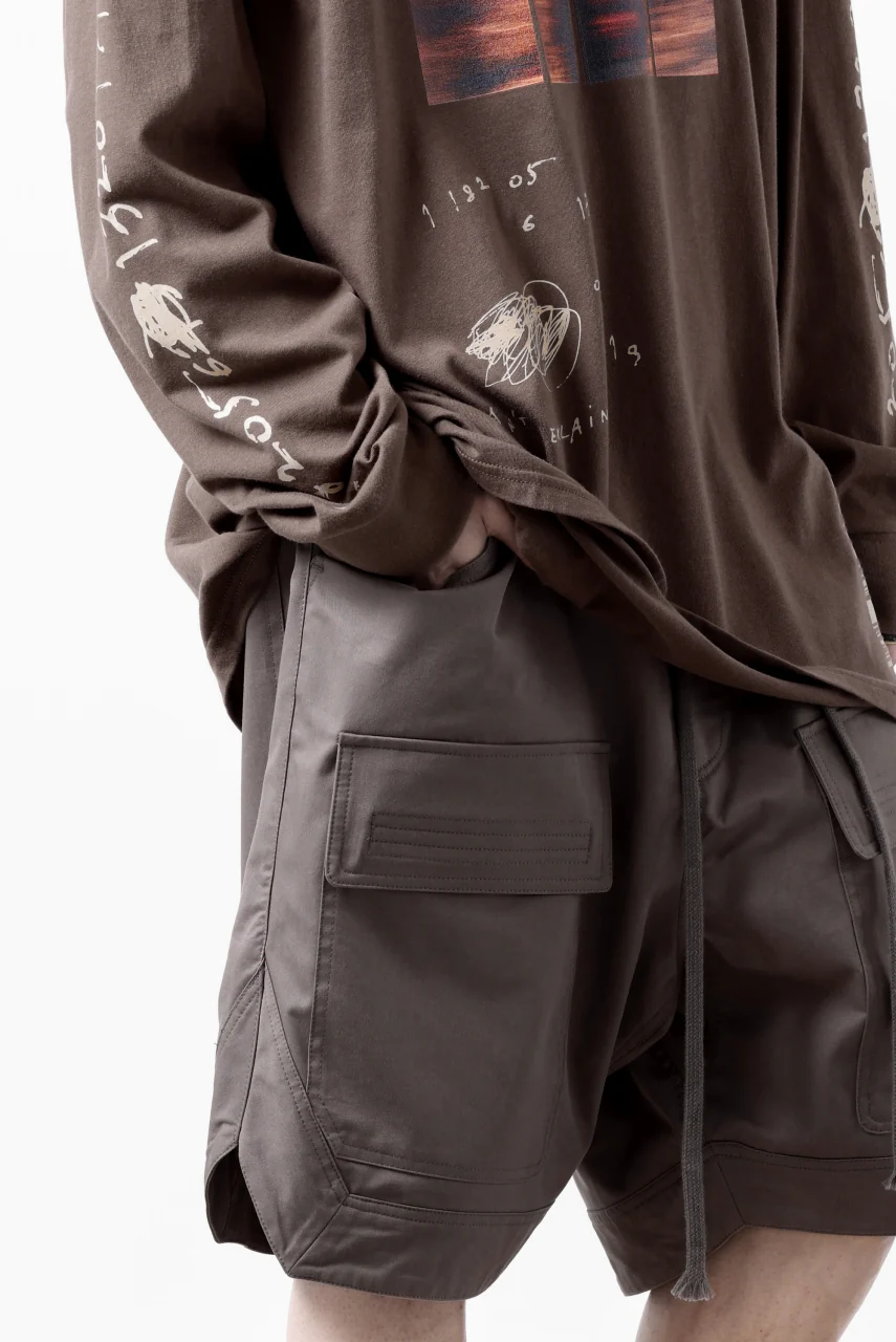 A.F ARTEFACT THICK-COLLAR BASIC L/S T-SHIRT / TYPE A PRINT (BROWN) - Image 21
