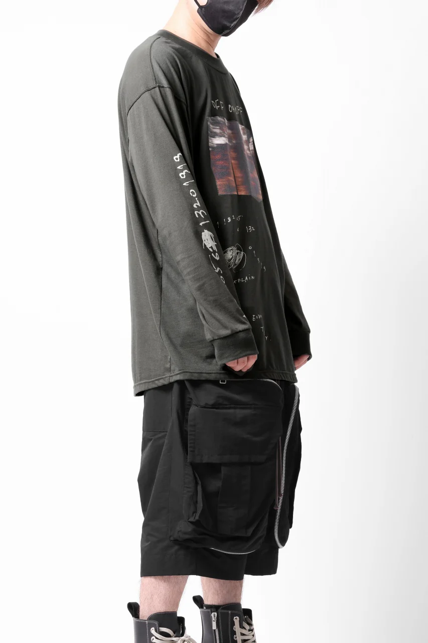 A.F ARTEFACT THICK-COLLAR BASIC L/S T-SHIRT / TYPE A PRINT (KHAKI) - Image 32