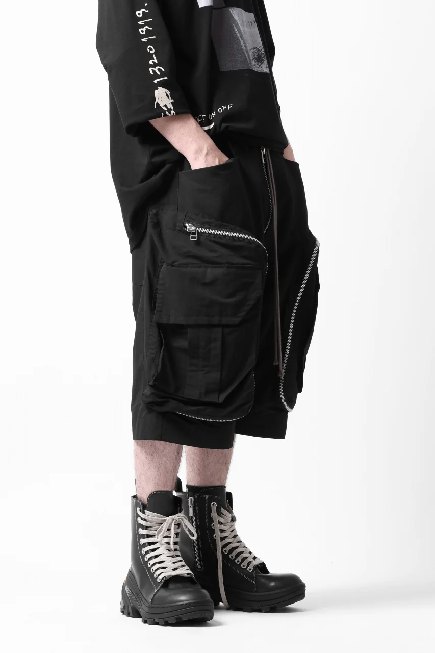 A.F ARTEFACT THICK-COLLAR BASIC L/S T-SHIRT / TYPE B PRINT (BLACK) - Image 37