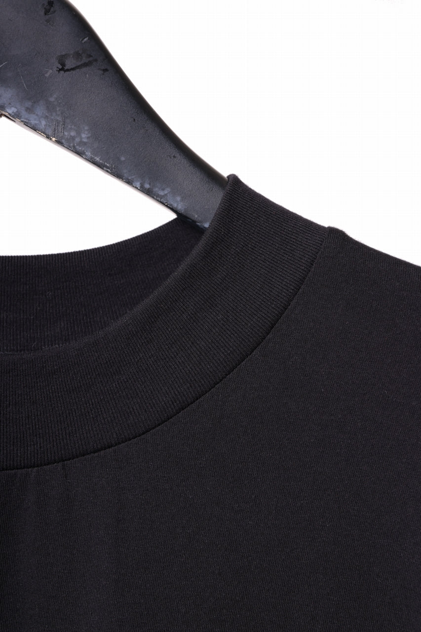 A.F ARTEFACT THICK-COLLAR BASIC L/S T-SHIRT / TYPE B PRINT (BLACK) - Image 9