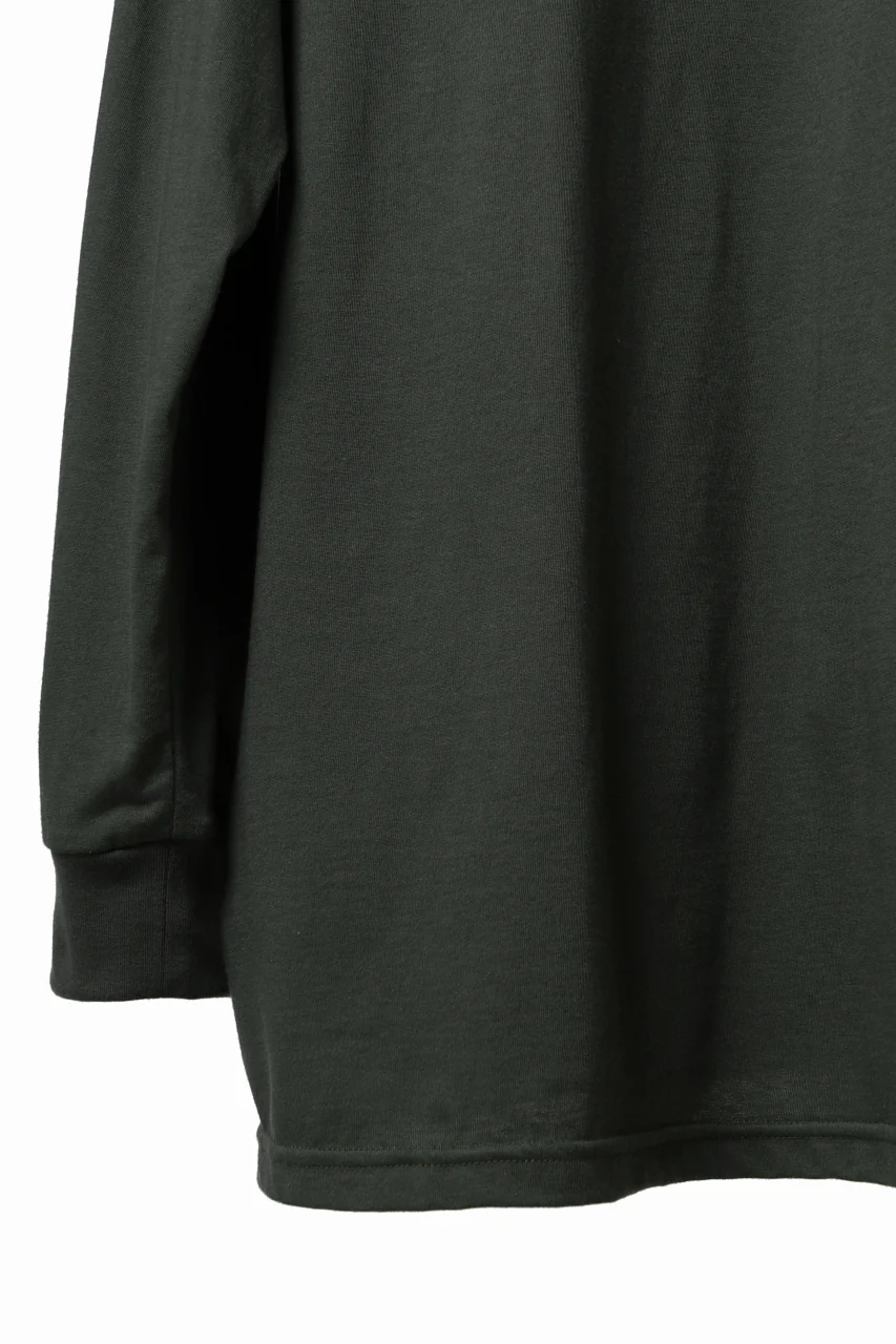 A.F ARTEFACT THICK-COLLAR BASIC L/S T-SHIRT / TYPE B PRINT (KHAKI) - Image 19
