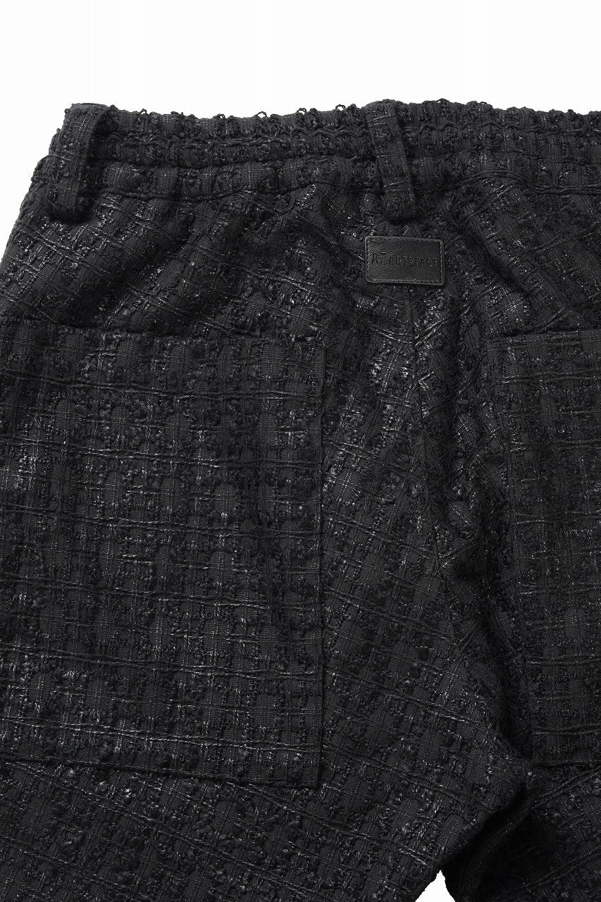A.F ARTEFACT TUCK CARGO PANTS / LUXURY TWEED (BLACK) - Image 10