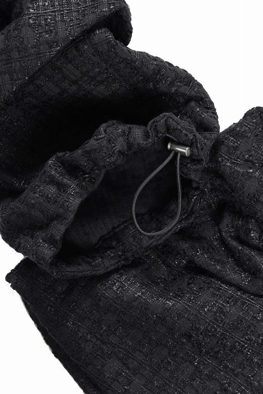 A.F ARTEFACT TUCK CARGO PANTS / LUXURY TWEED (BLACK) - Image 11