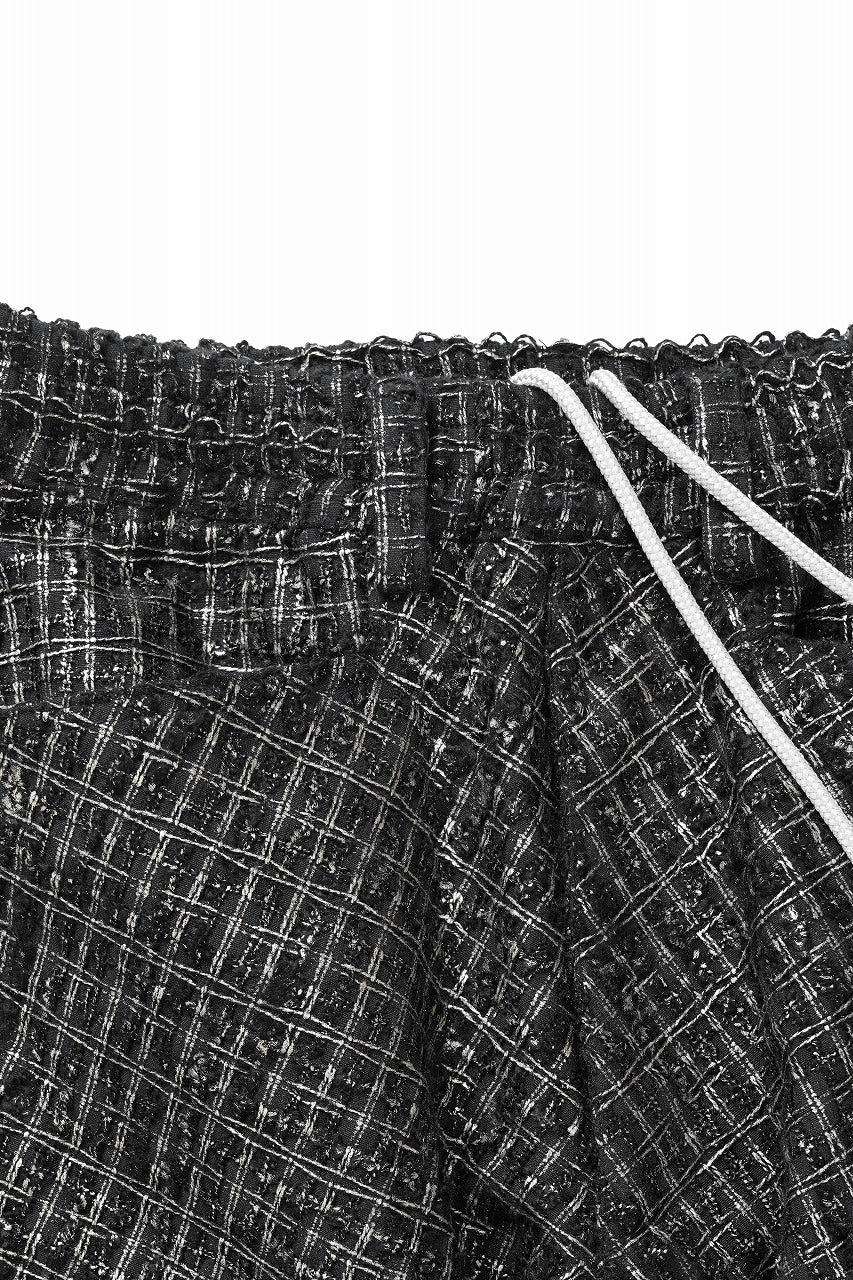 A.F ARTEFACT TUCK CARGO PANTS / LUXURY TWEED (BLACK x GOLD) - Image 3