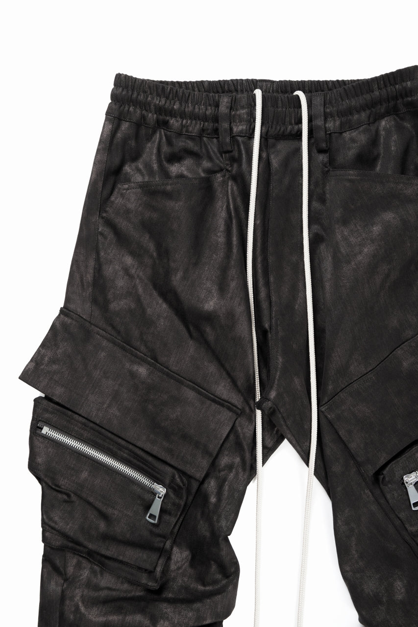 A.F ARTEFACT TUCK CARGO PANTS / METAL STEAM CAMOUFLAGE (BLACK×BROWN) - Image 7