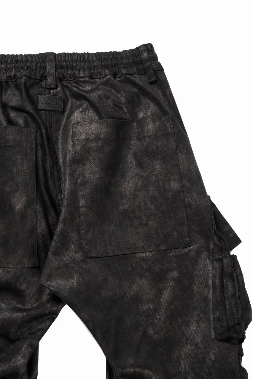 A.F ARTEFACT TUCK CARGO PANTS / METAL STEAM CAMOUFLAGE (BLACK×BROWN) - Image 9