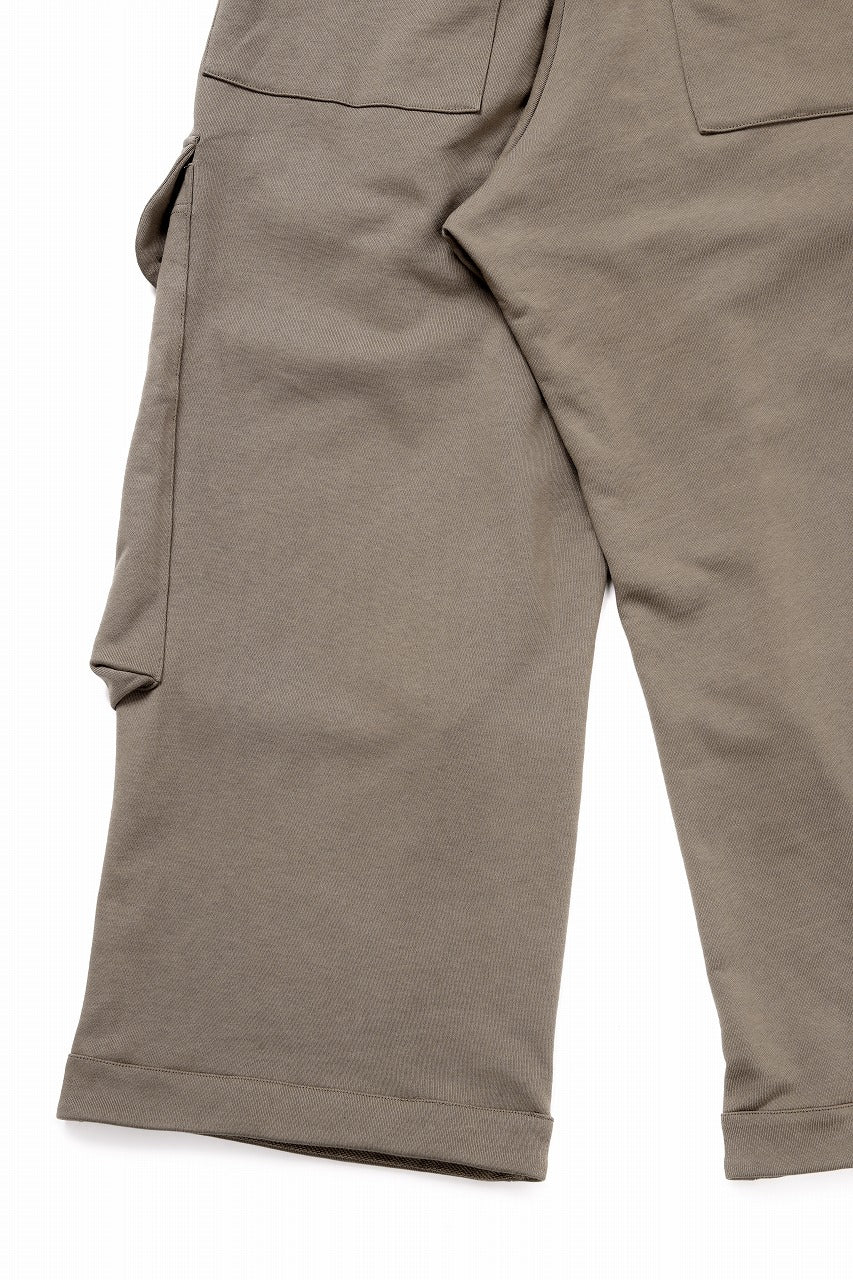 A.F ARTEFACT TUCK CARGO SWEAT WIDE PANTS (BEIGE) - Image 11