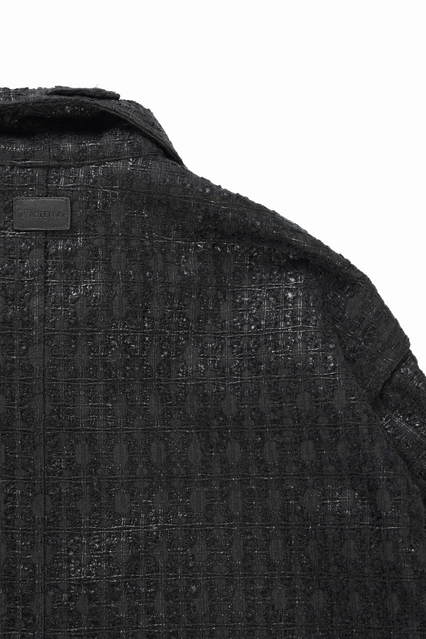 A.F ARTEFACT TUCK SLEEVE JACKET / LUXURY TWEED (BLACK) - Image 15
