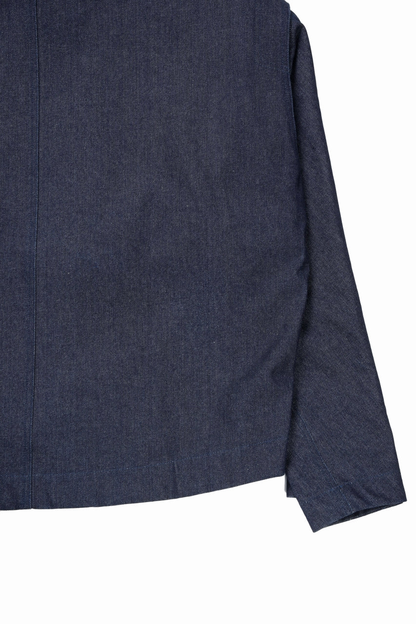 A.F ARTEFACT TUCK SLEEVE JACKET / RAW DENIM (NAVY) - Image 11