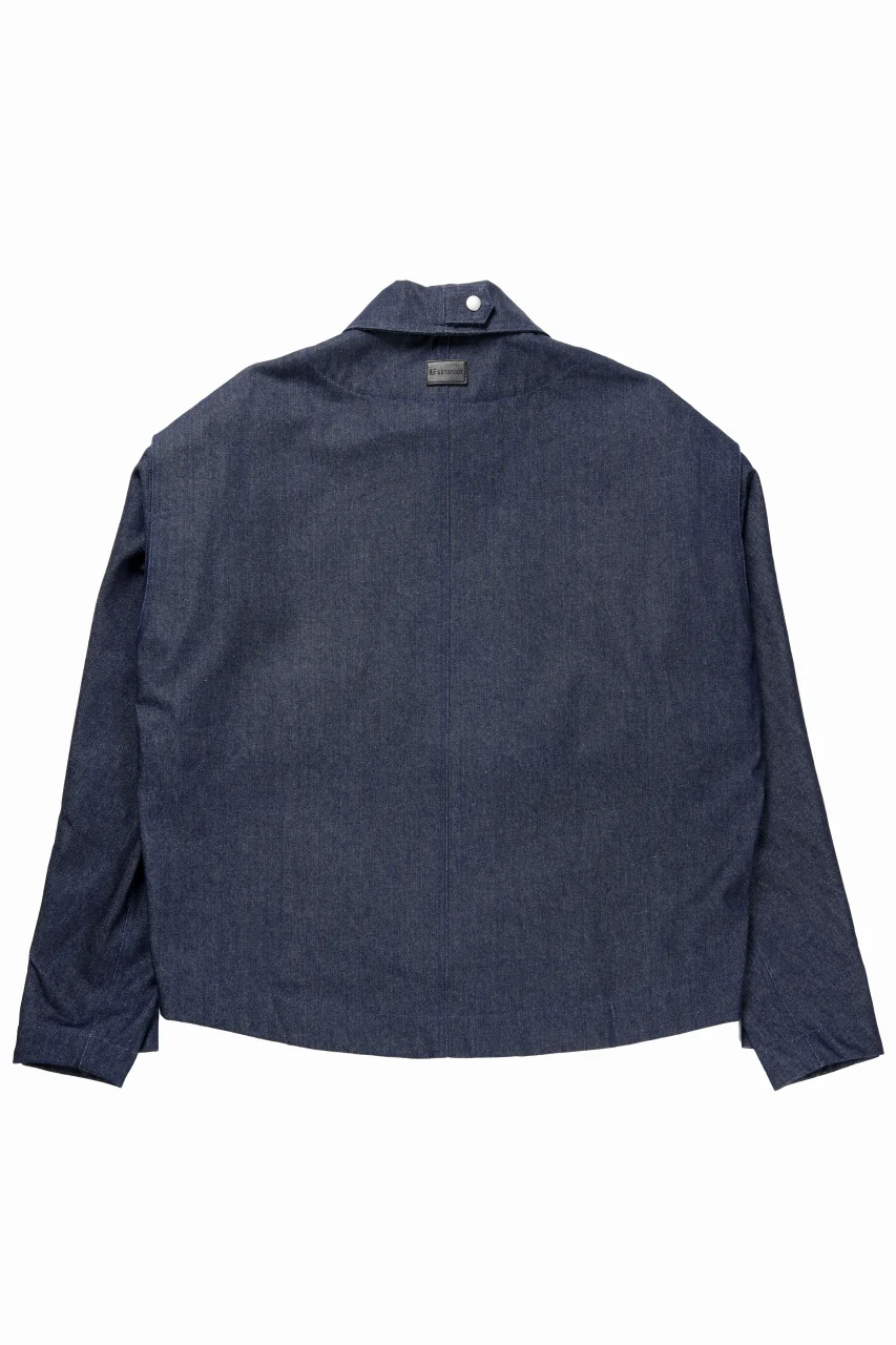 A.F ARTEFACT TUCK SLEEVE JACKET / RAW DENIM (NAVY) - Image 3