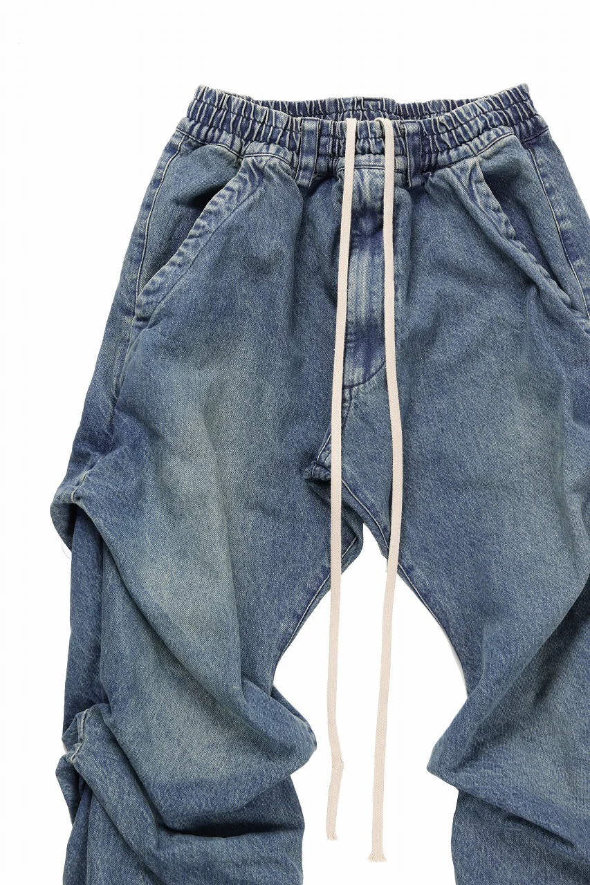 A.F ARTEFACT TUCK SLIM BAGGY PANTS / FADED DENIM (BLUE) - Image 13