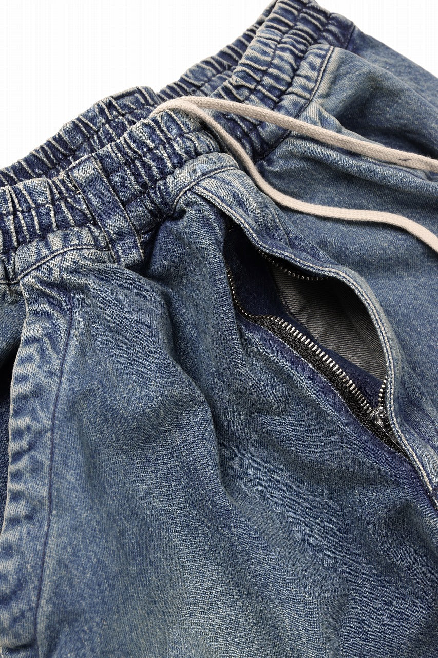 A.F ARTEFACT TUCK SLIM BAGGY PANTS / FADED DENIM (BLUE) - Image 19
