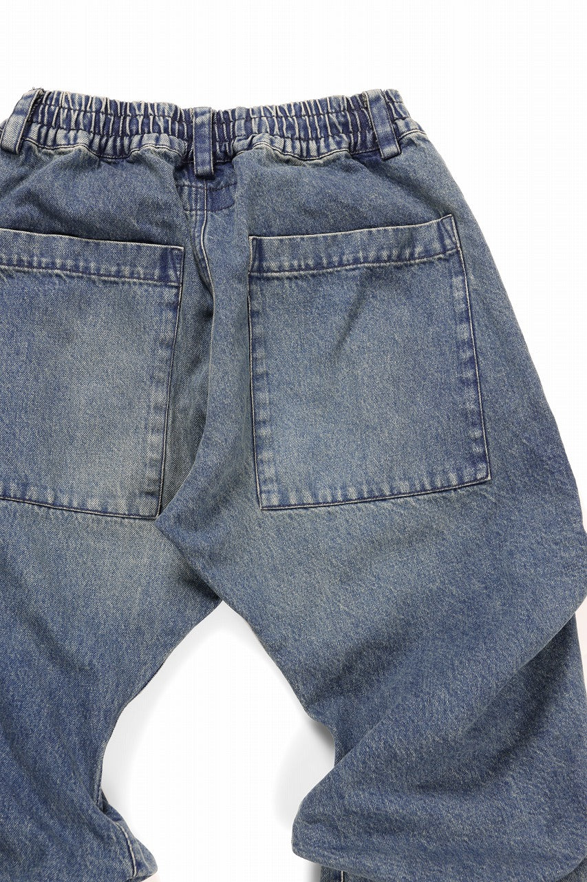 A.F ARTEFACT TUCK SLIM BAGGY PANTS / FADED DENIM (BLUE) - Image 20