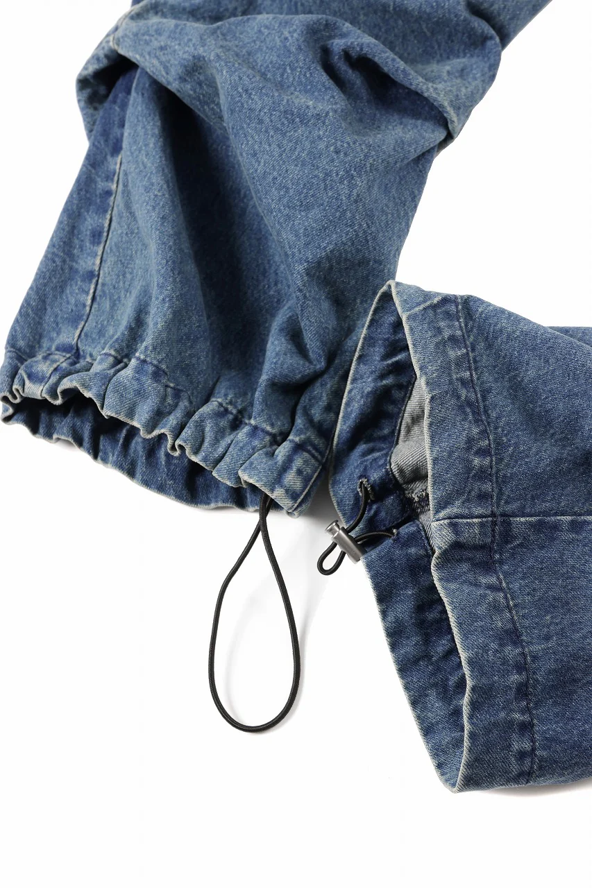 A.F ARTEFACT TUCK SLIM BAGGY PANTS / FADED DENIM (BLUE) - Image 21
