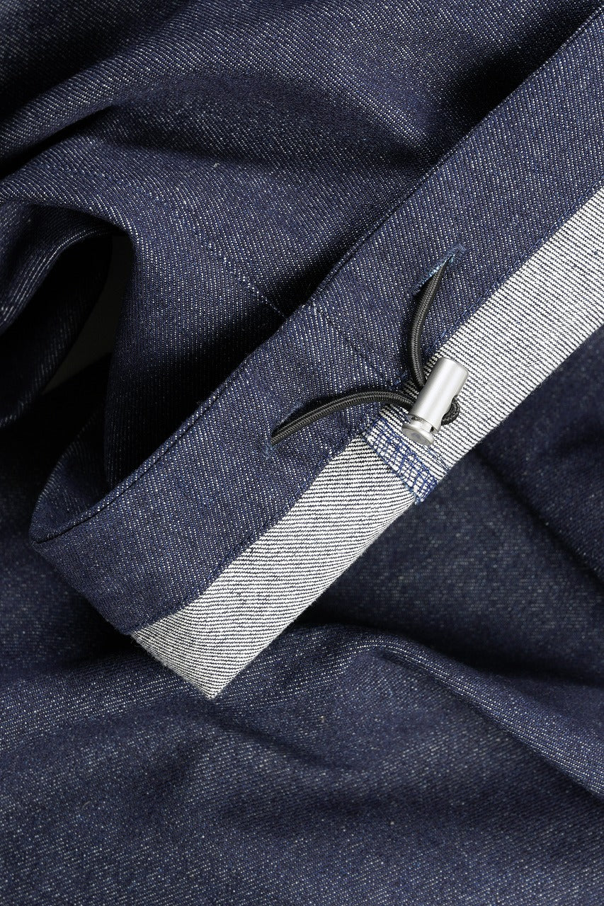 A.F ARTEFACT TUCK SLIM BAGGY PANTS / RAW DENIM (NAVY) - Image 10