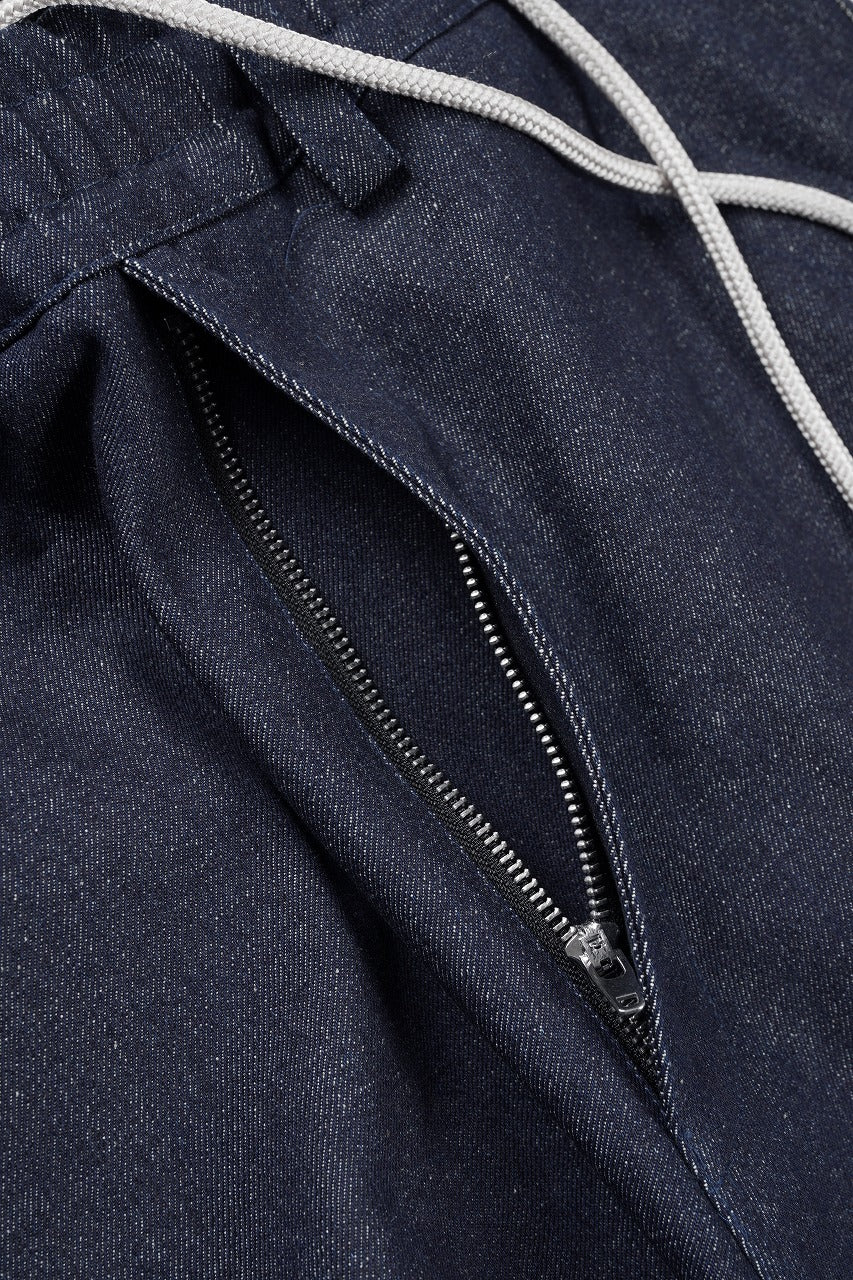 A.F ARTEFACT TUCK SLIM BAGGY PANTS / RAW DENIM (NAVY) - Image 6