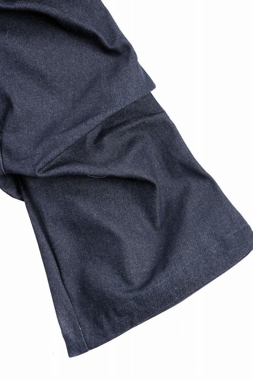 A.F ARTEFACT TUCK SLIM BAGGY PANTS / RAW DENIM (NAVY) - Image 7