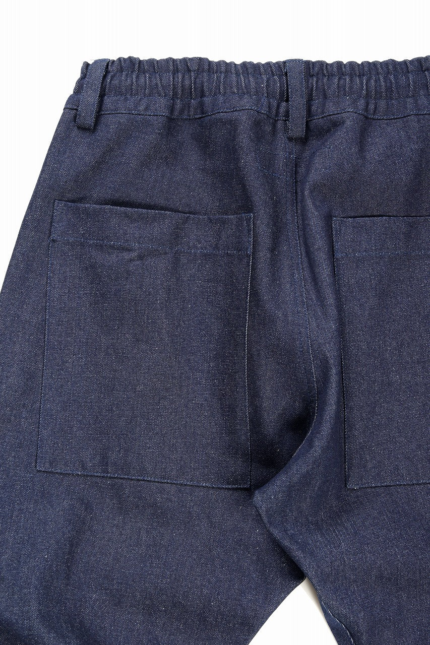 A.F ARTEFACT TUCK SLIM BAGGY PANTS / RAW DENIM (NAVY) - Image 8