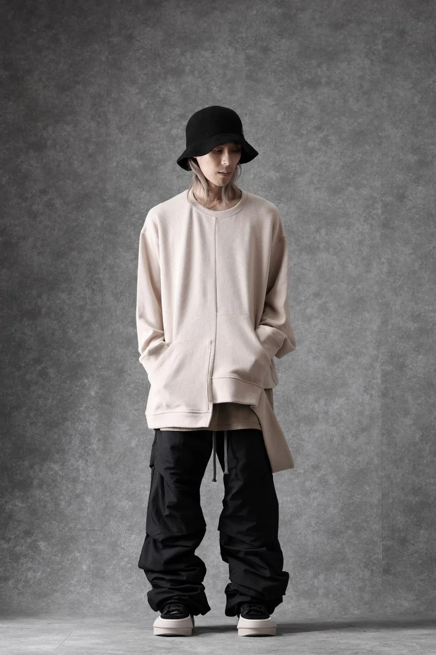 A.F ARTEFACT TUCK VOLUME BAGGY PANTS / CONY GRUNZE (BLACK) - Image 18