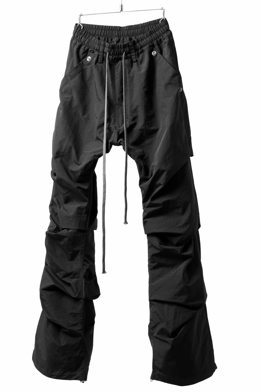 A.F ARTEFACT TUCK VOLUME BAGGY PANTS / CONY GRUNZE (BLACK) - Image 6