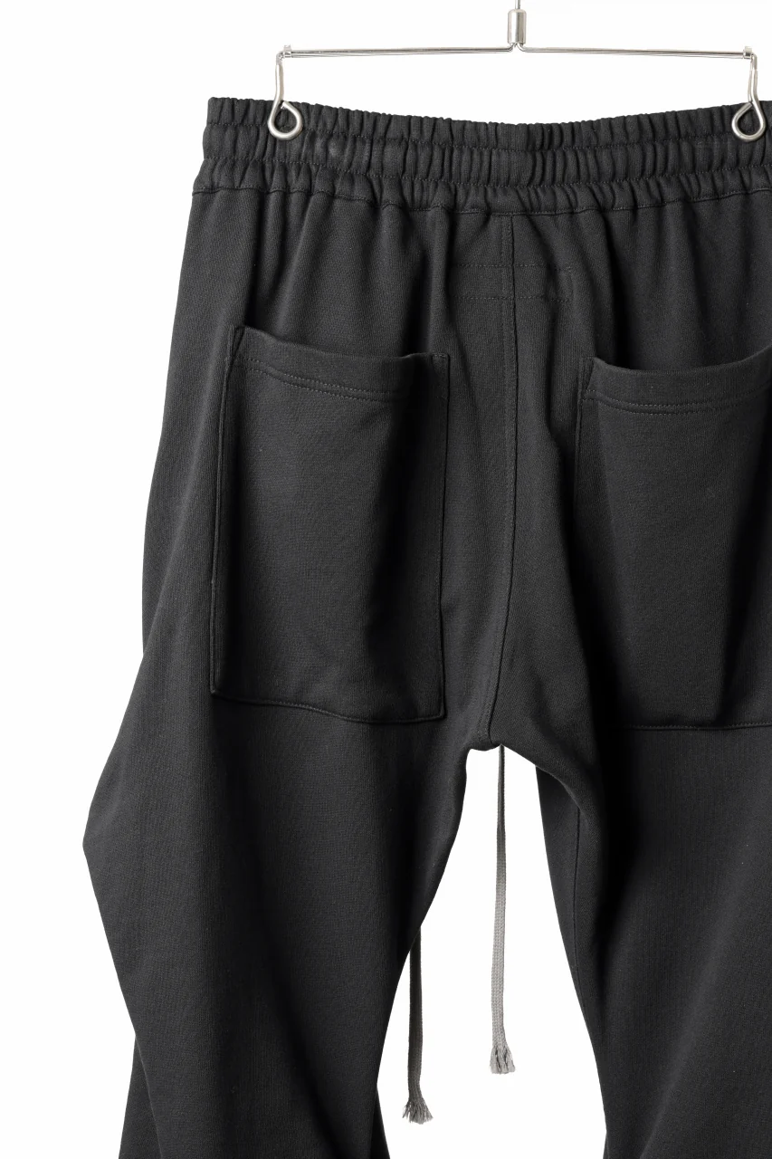 A.F ARTEFACT TUCK VOLUME BAGGY PANTS / COTTON-TERRY (BLACK) - Image 13
