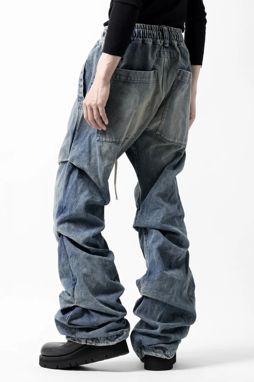 A.F ARTEFACT TUCK VOLUME BAGGY PANTS / FADED DENIM (INDIGO BLUE) - Image 12
