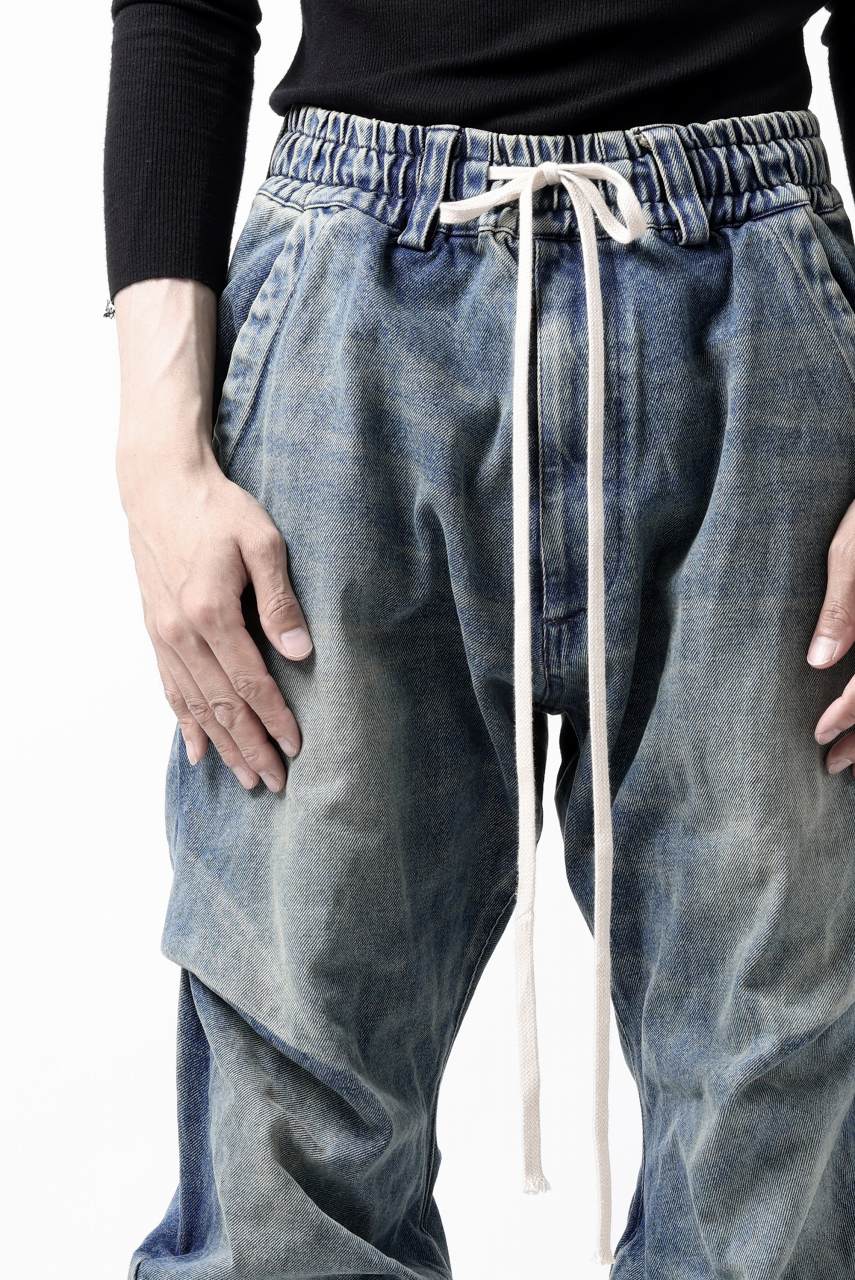A.F ARTEFACT TUCK VOLUME BAGGY PANTS / FADED DENIM (INDIGO BLUE) - Image 13