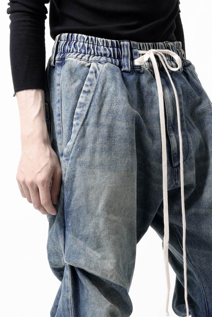 A.F ARTEFACT TUCK VOLUME BAGGY PANTS / FADED DENIM (INDIGO BLUE) - Image 16