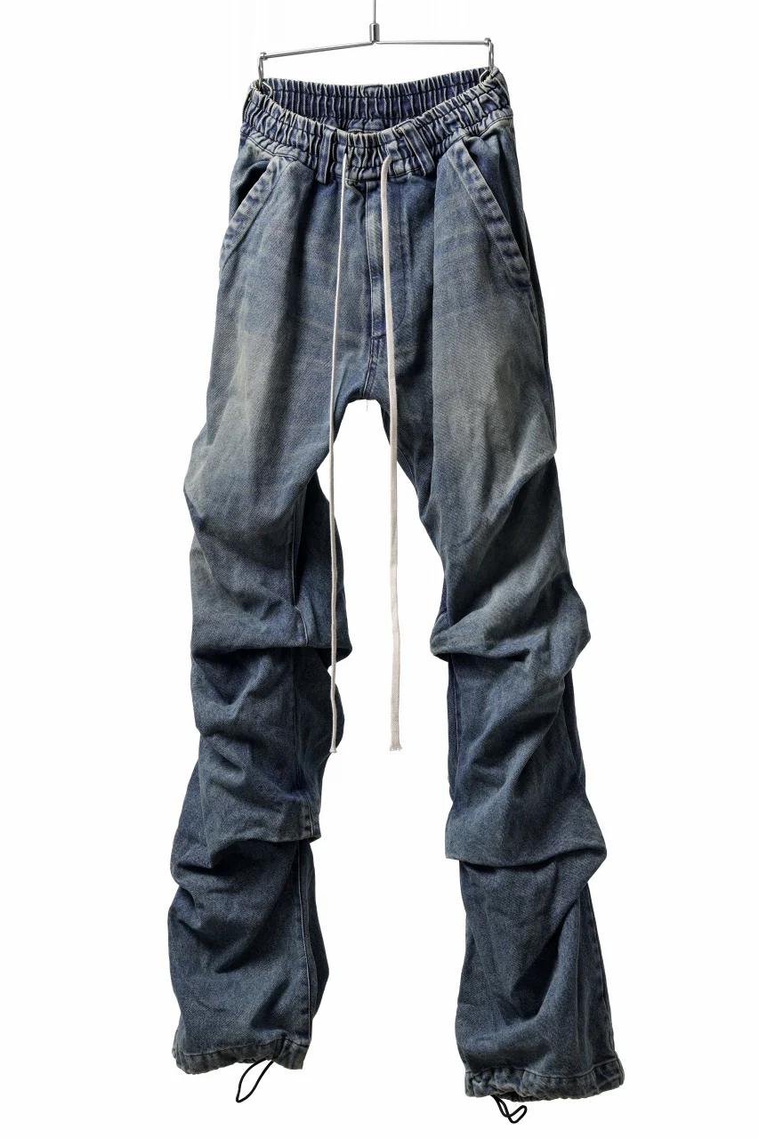A.F ARTEFACT TUCK VOLUME BAGGY PANTS / FADED DENIM (INDIGO BLUE) - Image 6