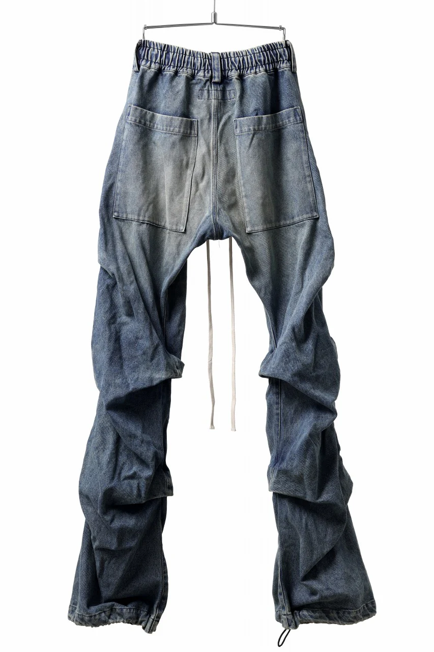A.F ARTEFACT TUCK VOLUME BAGGY PANTS / FADED DENIM (INDIGO BLUE) - Image 7