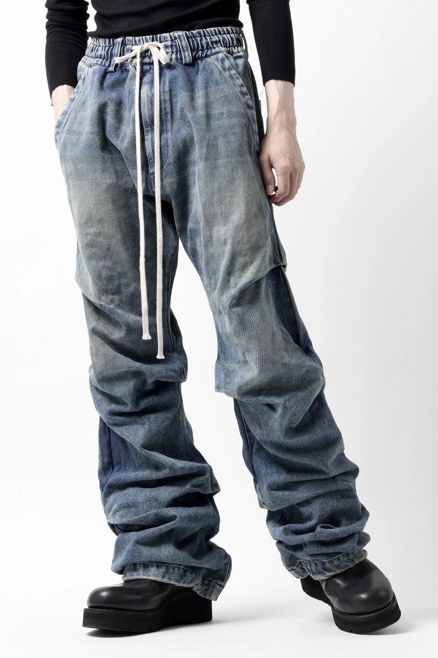 A.F ARTEFACT TUCK VOLUME BAGGY PANTS / FADED DENIM (INDIGO BLUE) - Image 8