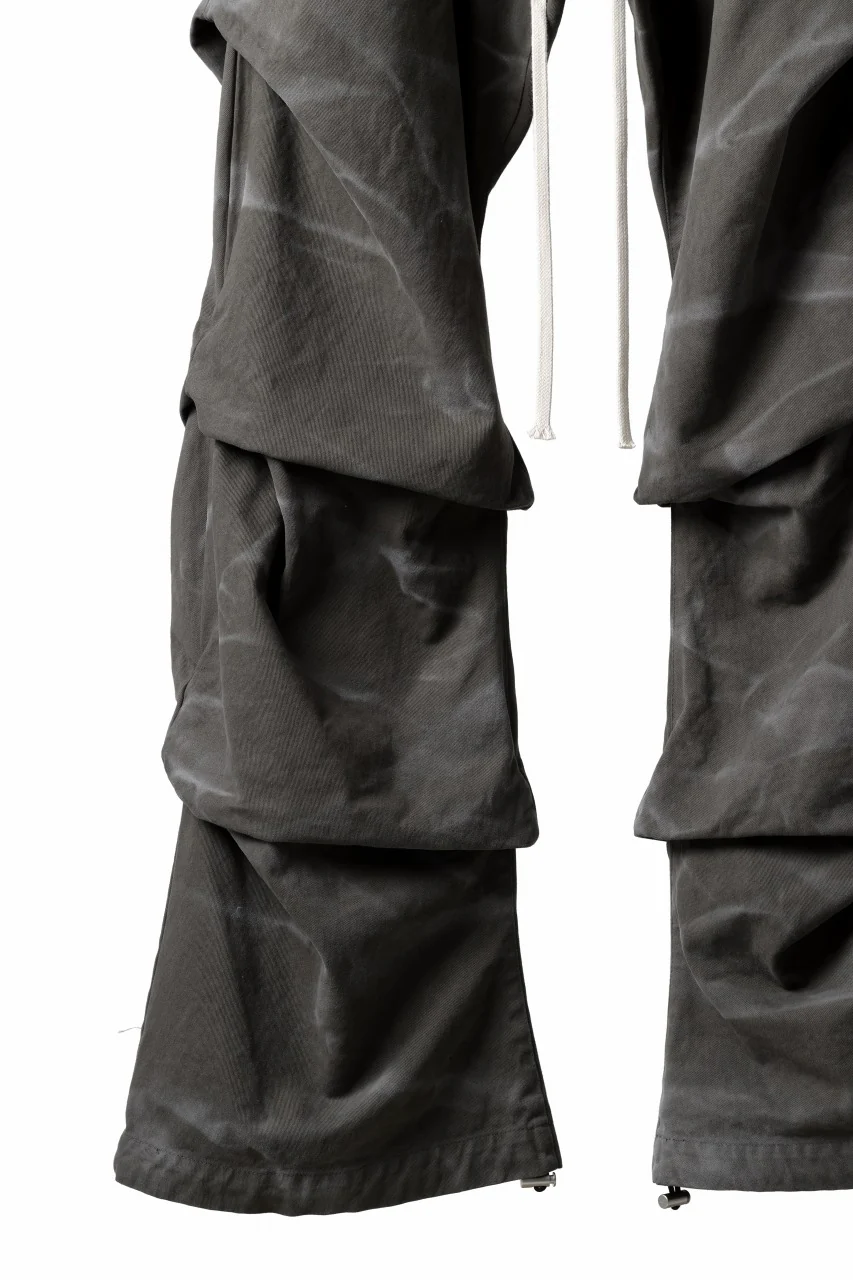 A.F ARTEFACT TUCK VOLUME BAGGY PANTS / VINTAGE DYED (KHAKI) - Image 13