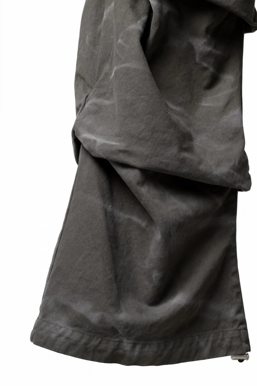 A.F ARTEFACT TUCK VOLUME BAGGY PANTS / VINTAGE DYED (KHAKI) - Image 15