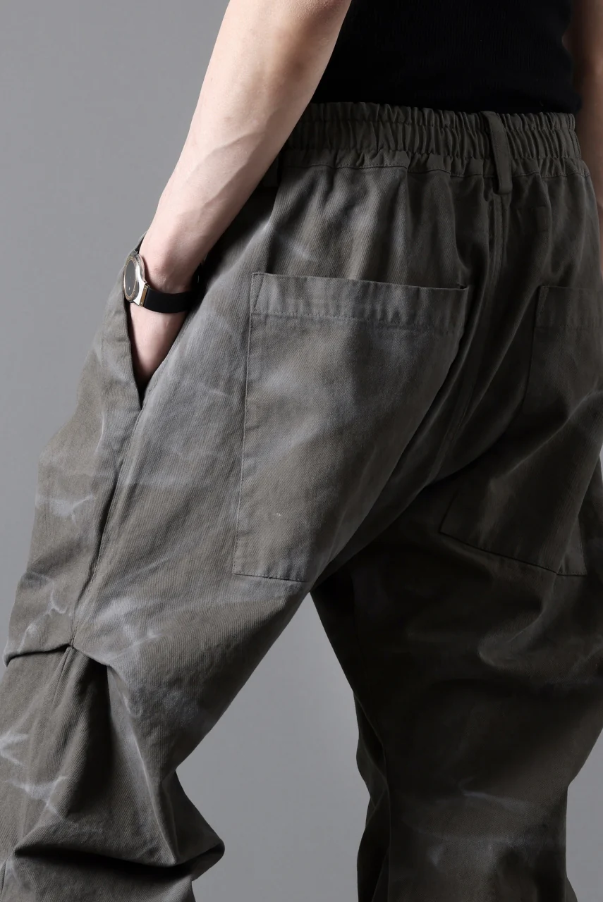 A.F ARTEFACT TUCK VOLUME BAGGY PANTS / VINTAGE DYED (KHAKI) - Image 26