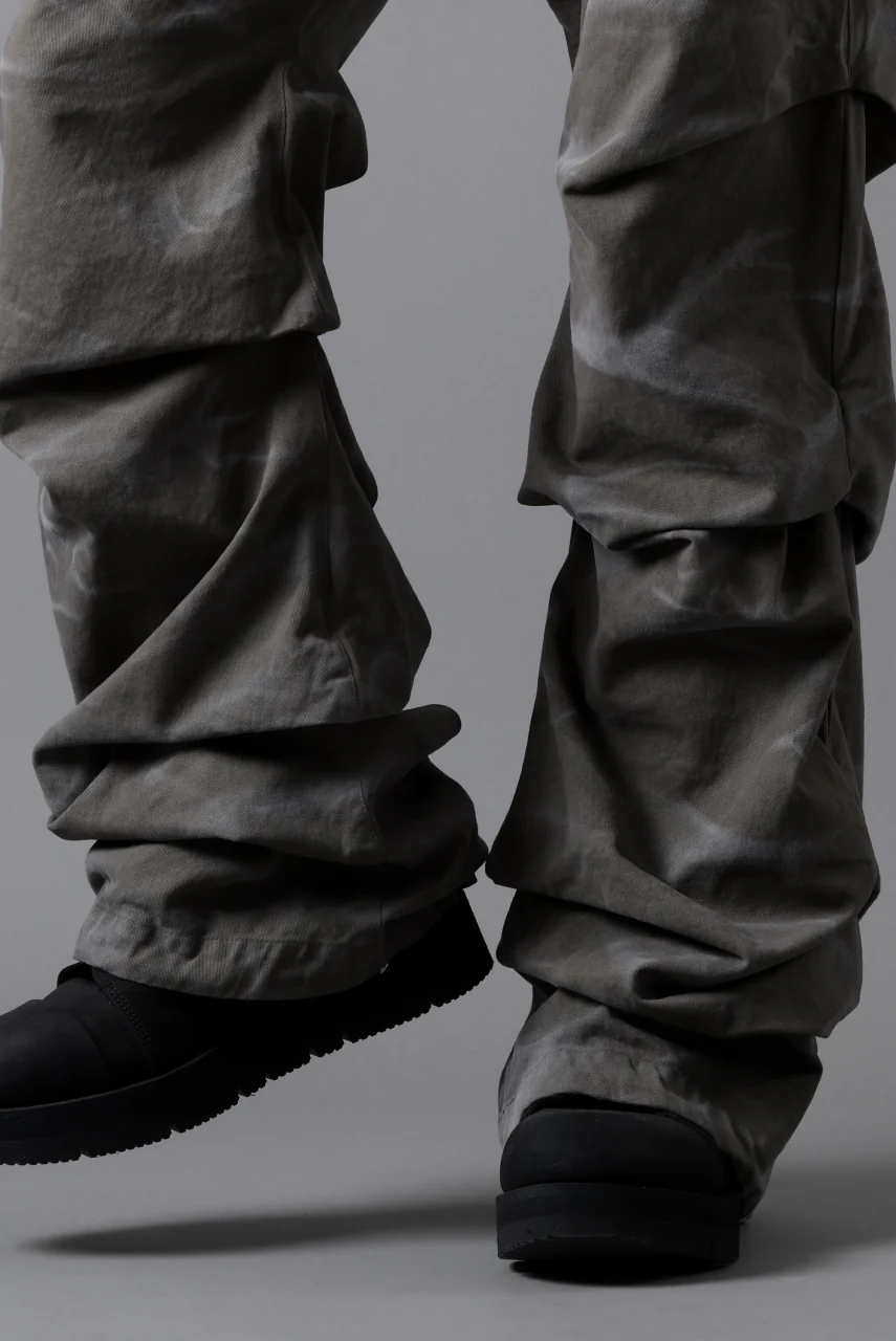 A.F ARTEFACT TUCK VOLUME BAGGY PANTS / VINTAGE DYED (KHAKI) - Image 27