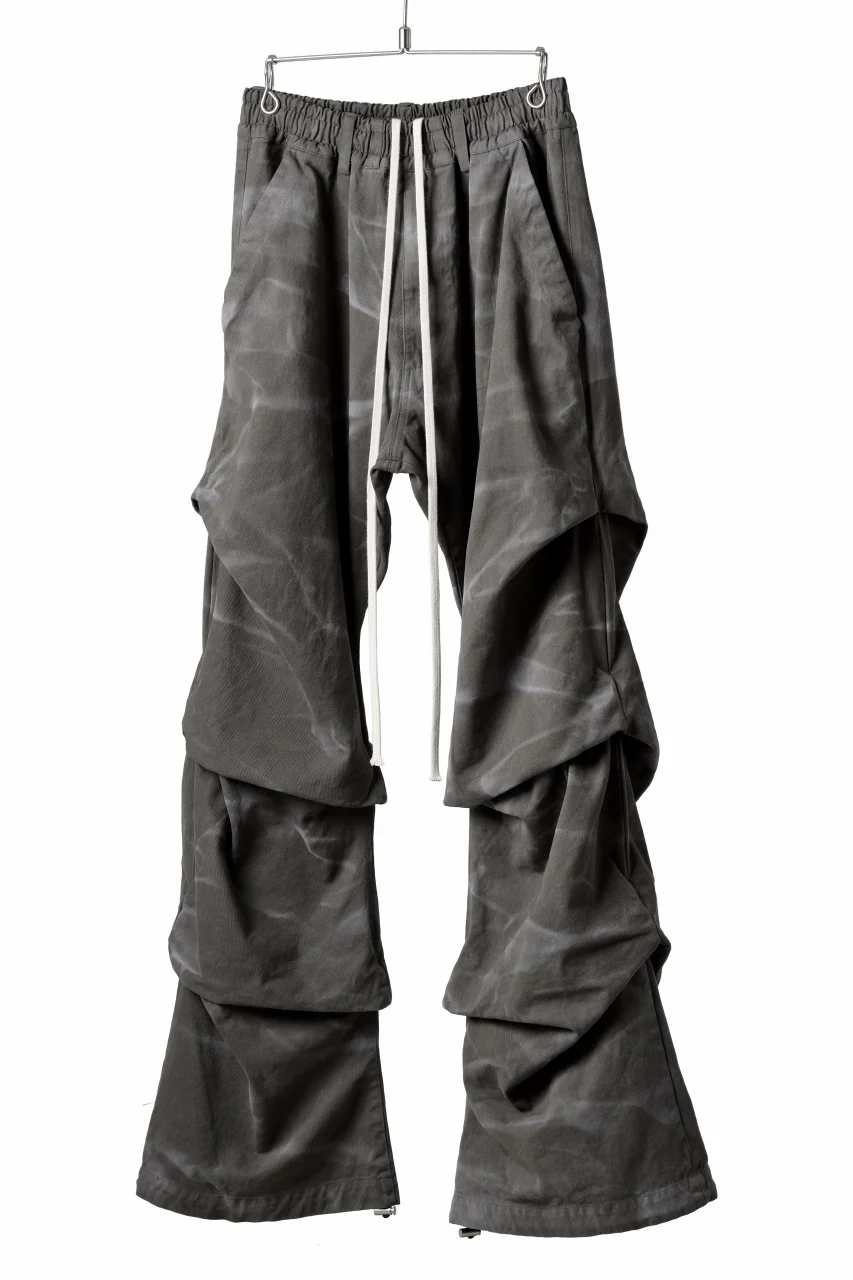 A.F ARTEFACT TUCK VOLUME BAGGY PANTS / VINTAGE DYED (KHAKI) - Image 8
