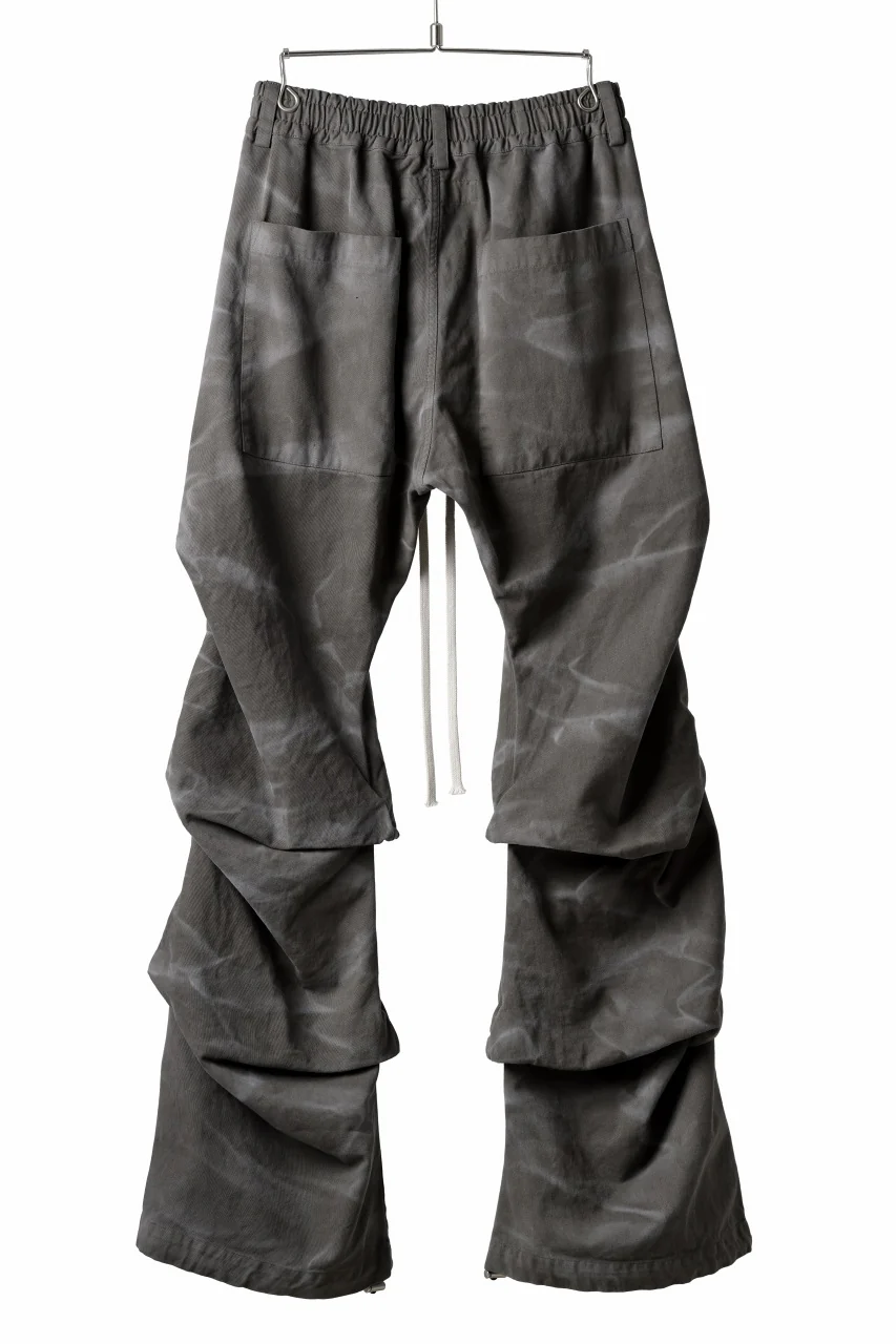 A.F ARTEFACT TUCK VOLUME BAGGY PANTS / VINTAGE DYED (KHAKI) - Image 9