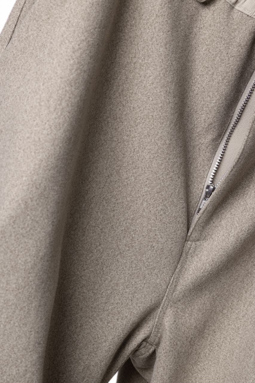 A.F ARTEFACT EXTREME WIDE BAGGY PANTS / KNIT JERSEY (BEIGE) - Image 11