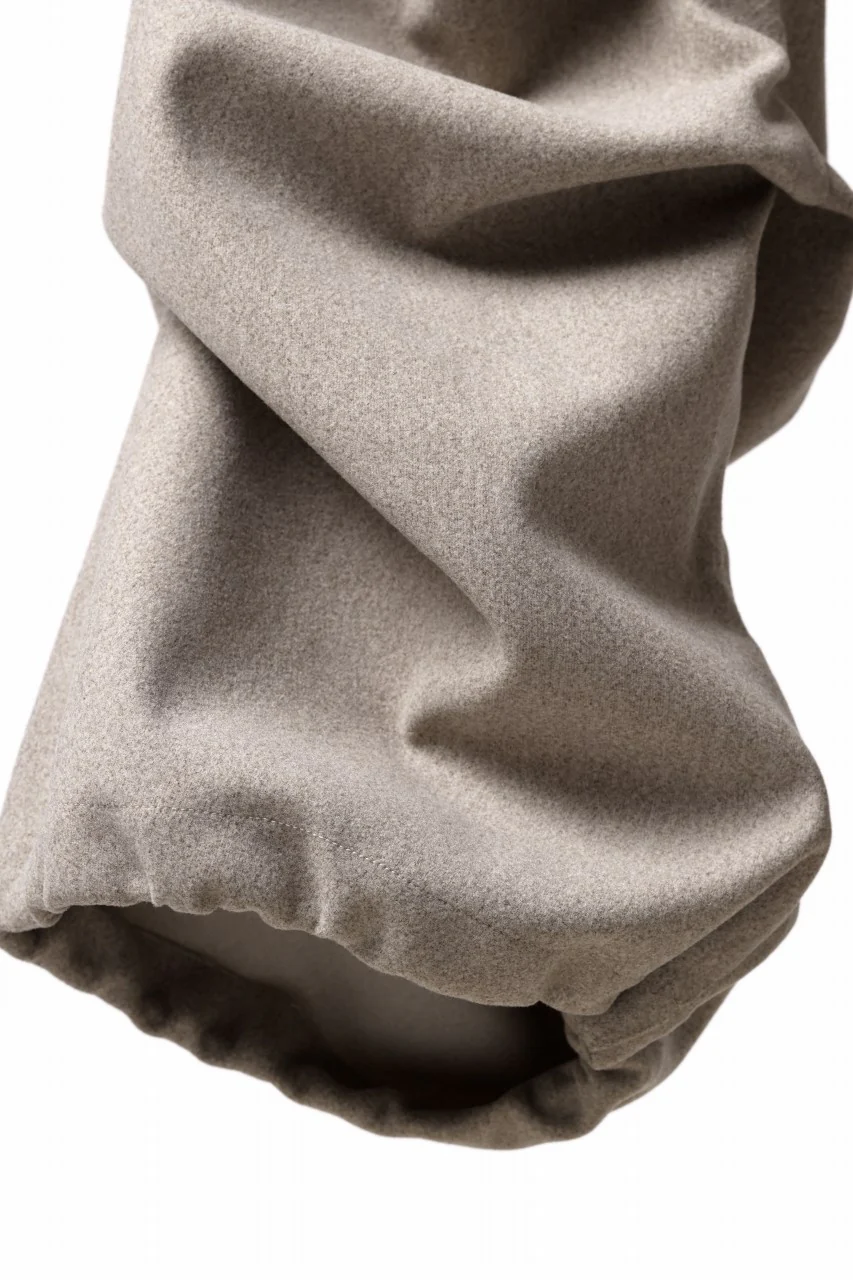 A.F ARTEFACT EXTREME WIDE BAGGY PANTS / KNIT JERSEY (BEIGE) - Image 13