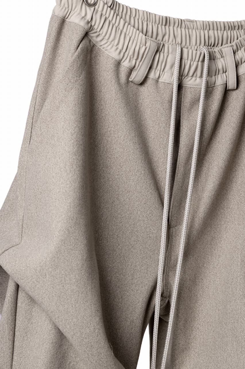 A.F ARTEFACT EXTREME WIDE BAGGY PANTS / KNIT JERSEY (BEIGE) - Image 9