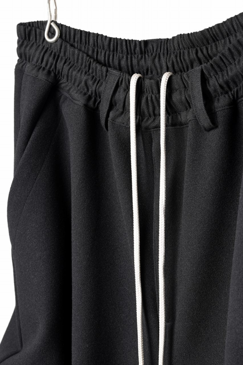 A.F ARTEFACT EXTREME WIDE BAGGY PANTS / KNIT JERSEY (BLACK) - Image 10
