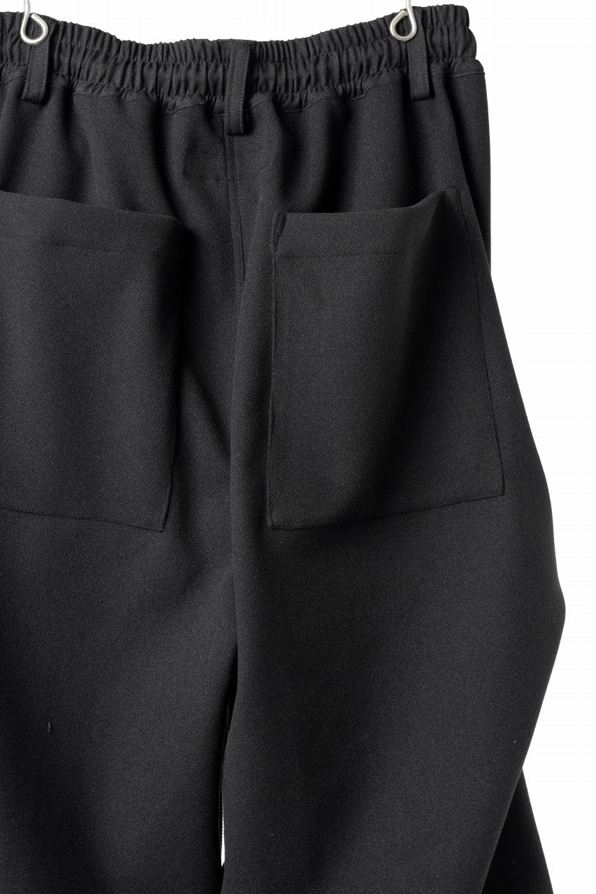 A.F ARTEFACT EXTREME WIDE BAGGY PANTS / KNIT JERSEY (BLACK) - Image 12